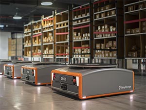 Automated Warehouse Grey Orange Robots